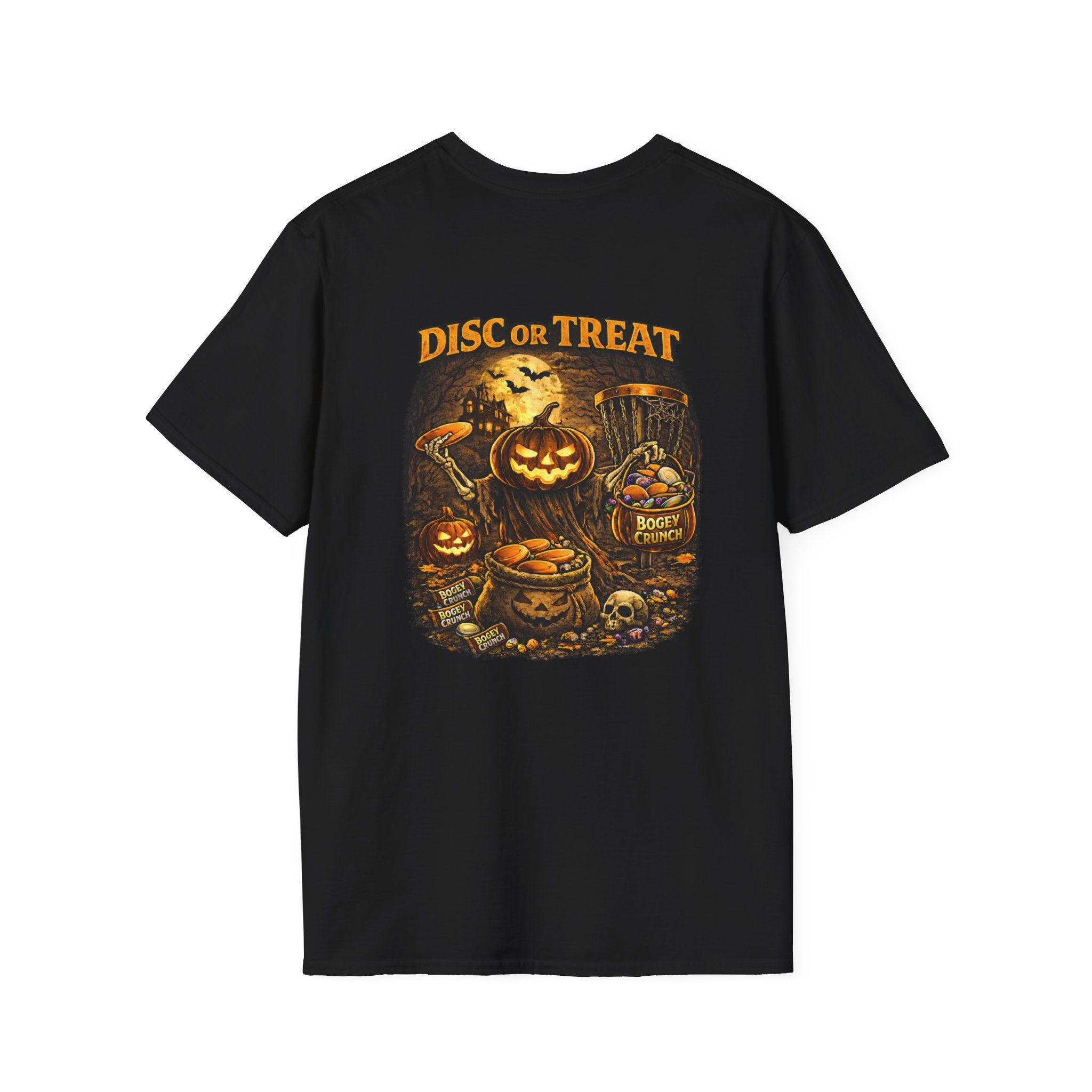 Disc or Treat Shirt – Halloween Disc Golf Tee | Funny Spooky Disc Golfer Shirt | Pumpkin Disc Golf Graphic Tee