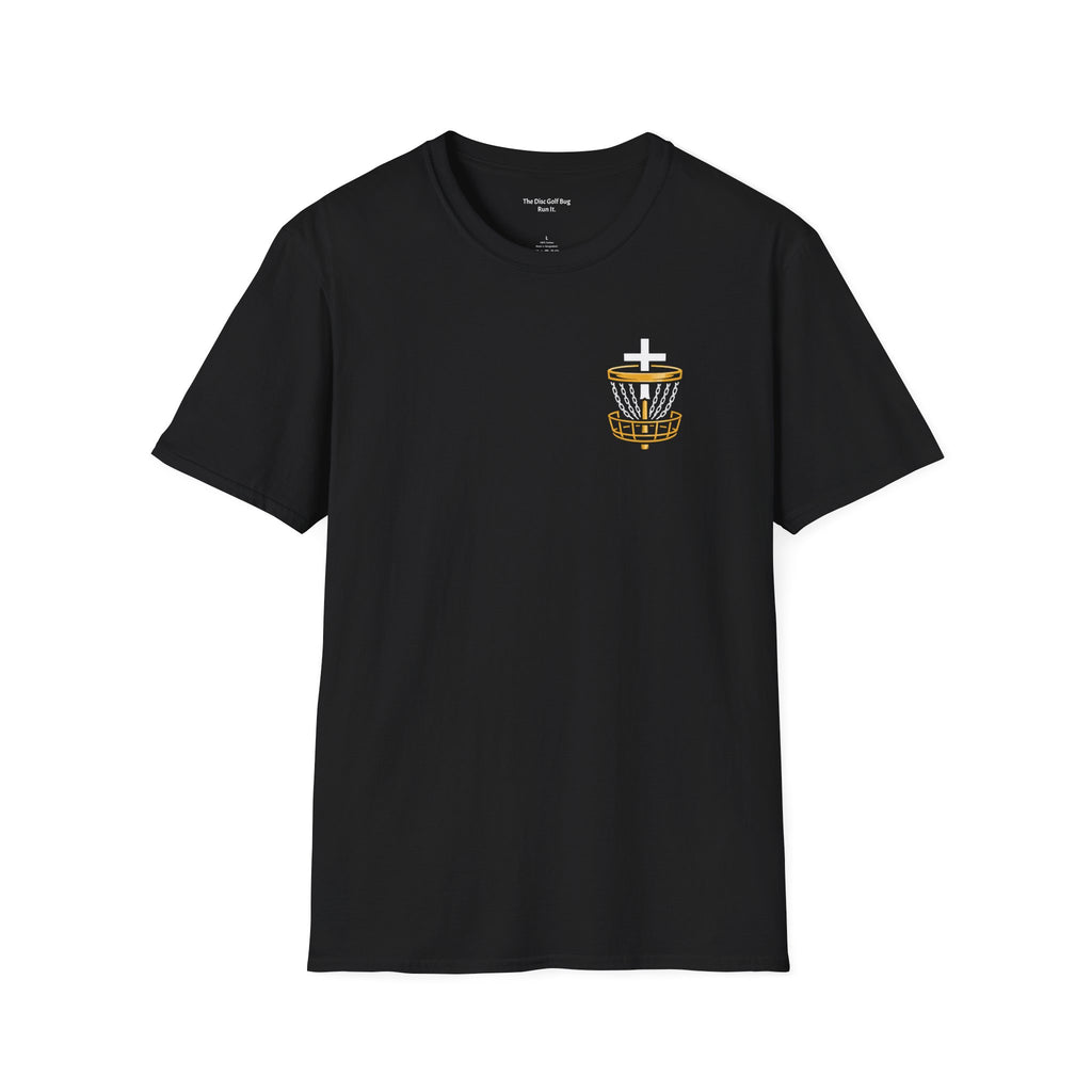 Christian Disc Golf T-Shirt — “Chasing Chains. Trusting Jesus.”