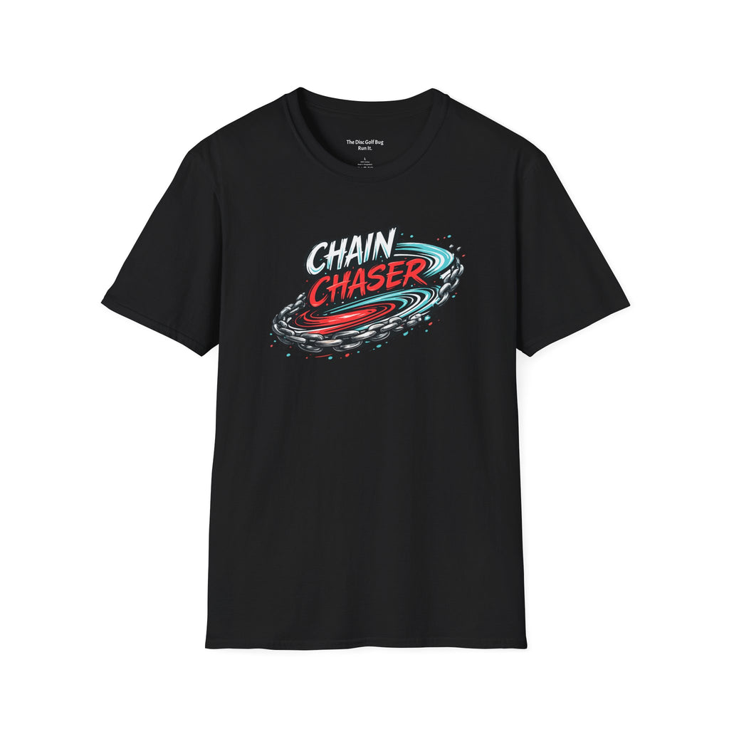 Chain Chaser Disc Golf Shirt – Bold Graphic Tee for Players Who Run Every Shot