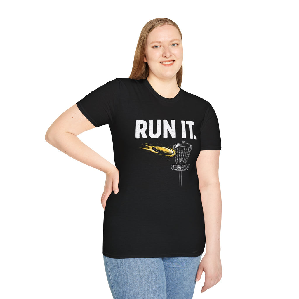 Run It Disc Golf Shirt | Disc Golf Basket Tee | Funny Disc Golfer Gift