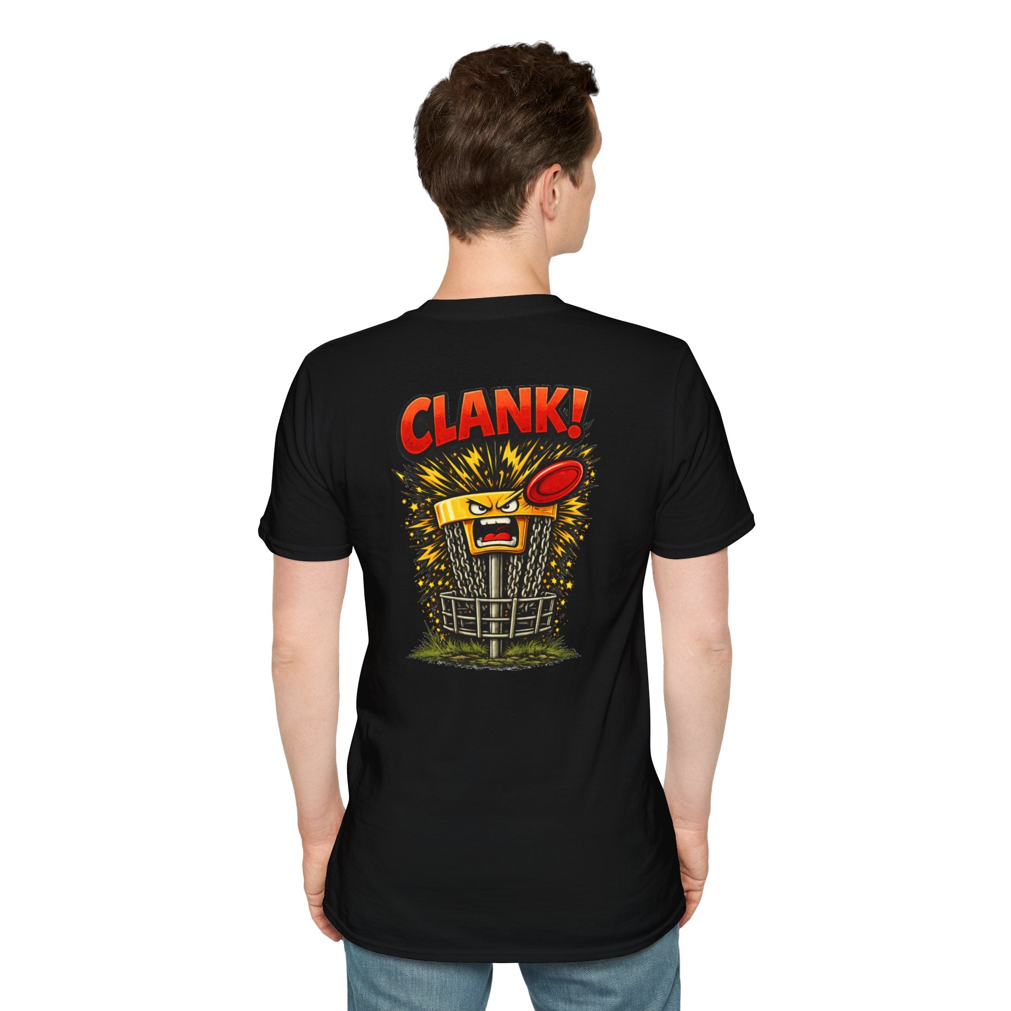 CLANK! Disc Golf Shirt | Chains Said No Funny Tee