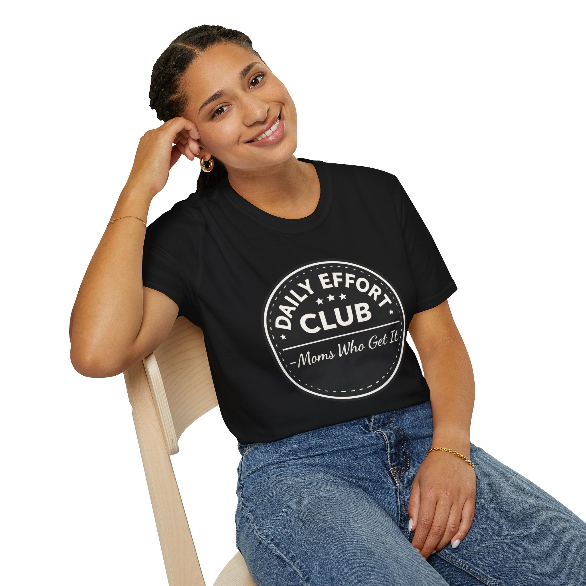 Daily Effort Club Tee – Moms Who Get It | Minimalist Motivational Shirt