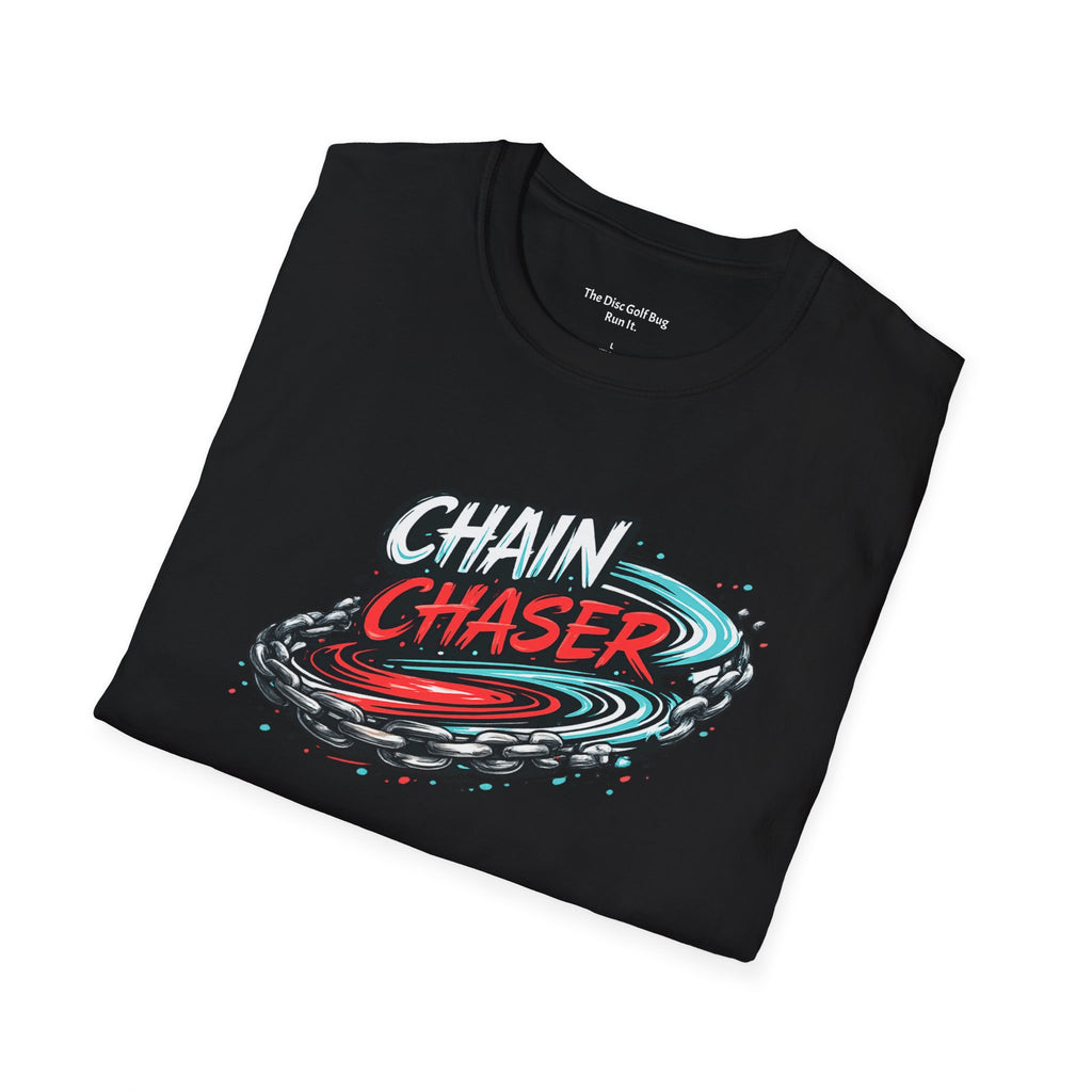 Chain Chaser Disc Golf Shirt – Bold Graphic Tee for Players Who Run Every Shot