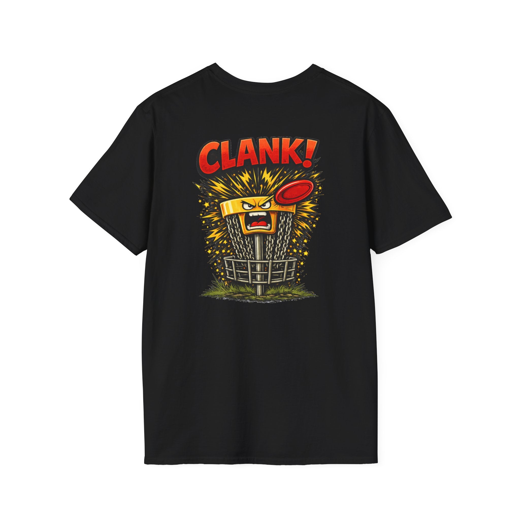 CLANK! Disc Golf Shirt | Chains Said No Funny Tee